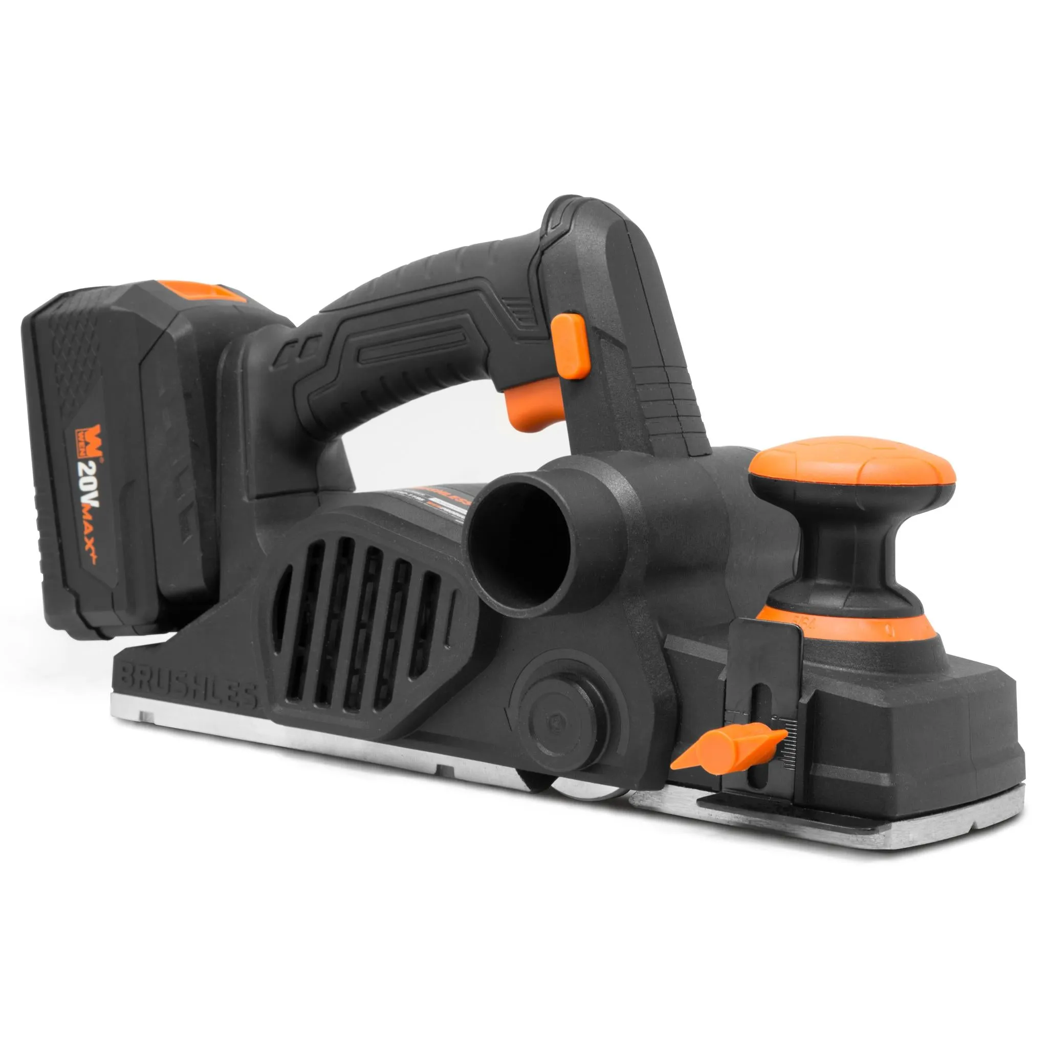 WEN 20653 20V Max Brushless Cordless 3-1/4-Inch Hand Planer with 4.0 Ah Lithium-Ion Battery and Charger