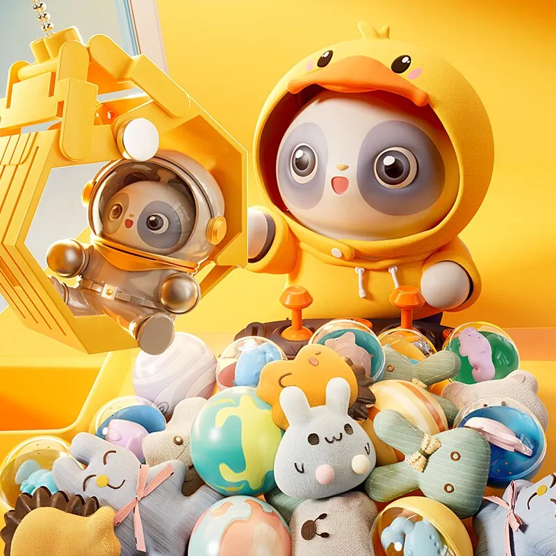 Win Prizes with the Cute and Adorable Mini 'TDD Duck' Claw Machine Toy