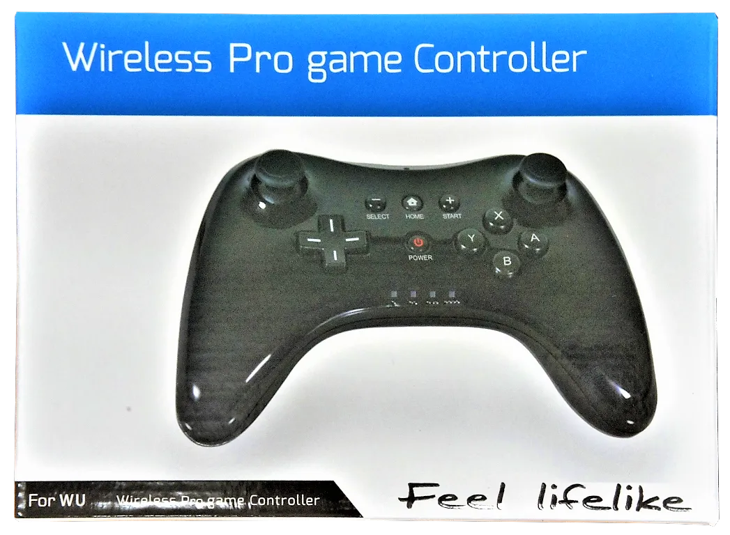 Wireless Pro Game Controller For Wii U *Brand New* Black