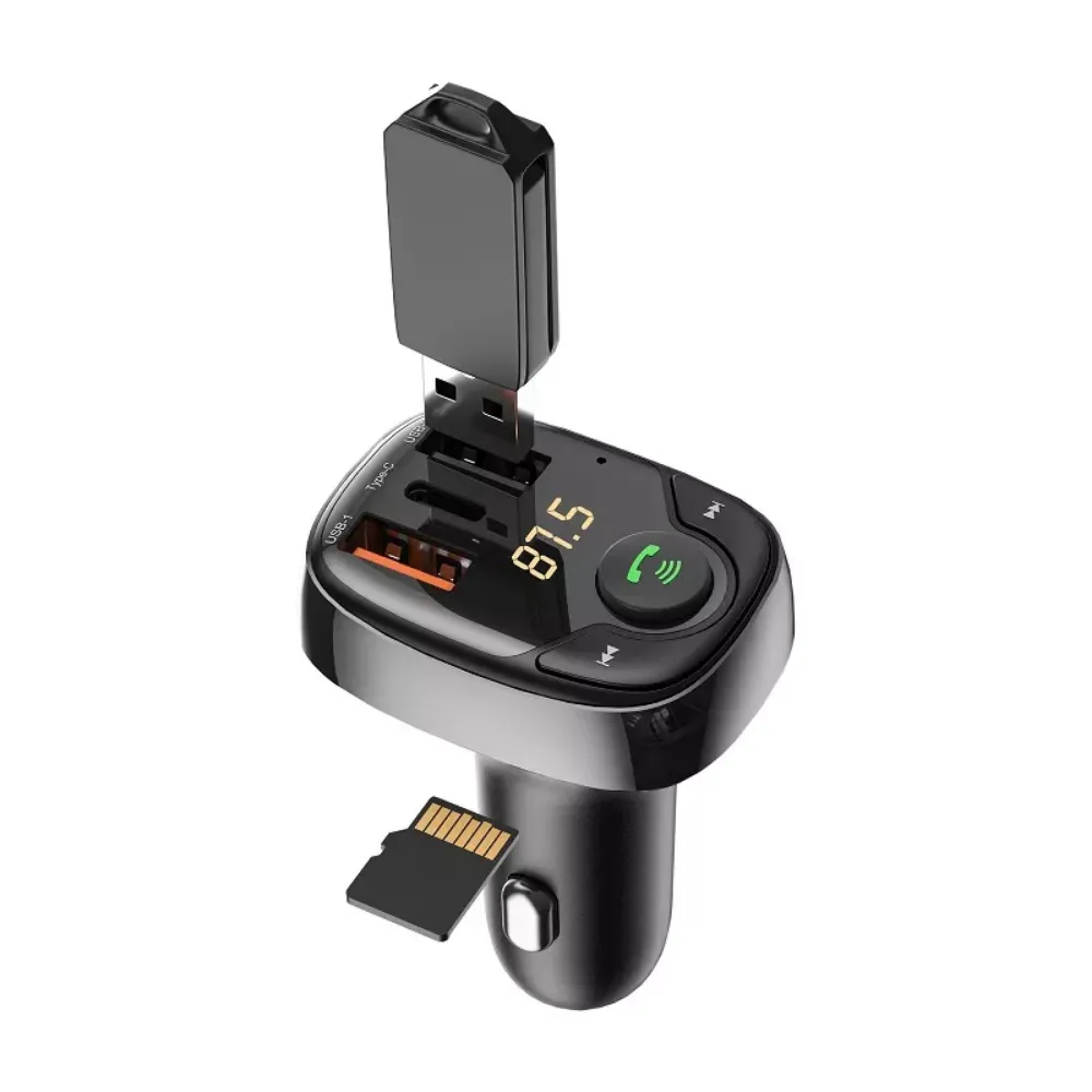 WIWU PC600 BLUETOOTH 5.0 WIRELESS TRANSMITTER CAR CHARGER