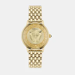 Women Gold Analog Stainless Steel Watch VE6F00623