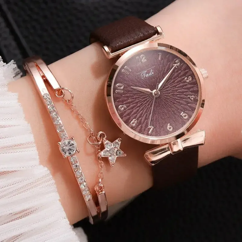 Women's Digital Alloy Watch Bracelet with World Time & Elegant Design