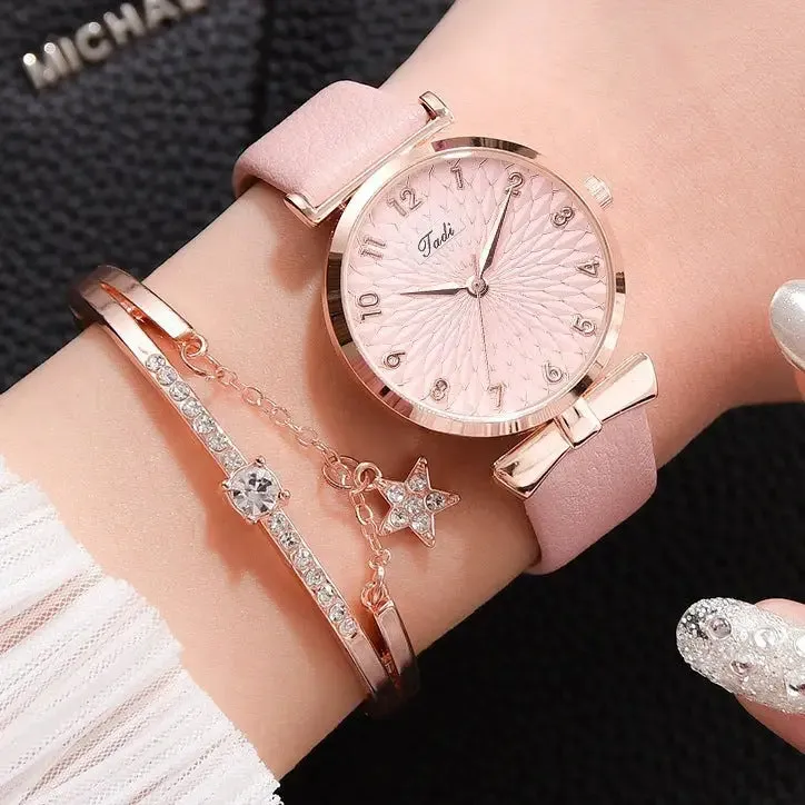 Women's Digital Alloy Watch Bracelet with World Time & Elegant Design