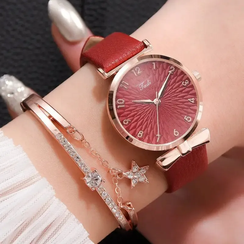 Women's Digital Alloy Watch Bracelet with World Time & Elegant Design