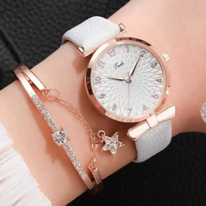 Women's Digital Alloy Watch Bracelet with World Time & Elegant Design