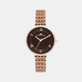 Women's Rose Gold Analog Brass Watch 2004H-C0306