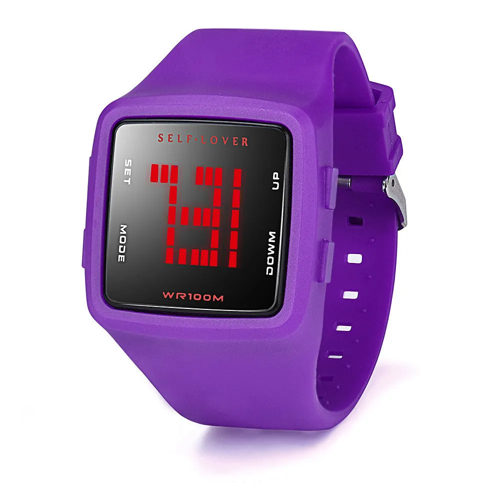 Womens Waterproof  LED Digital Sports Watch