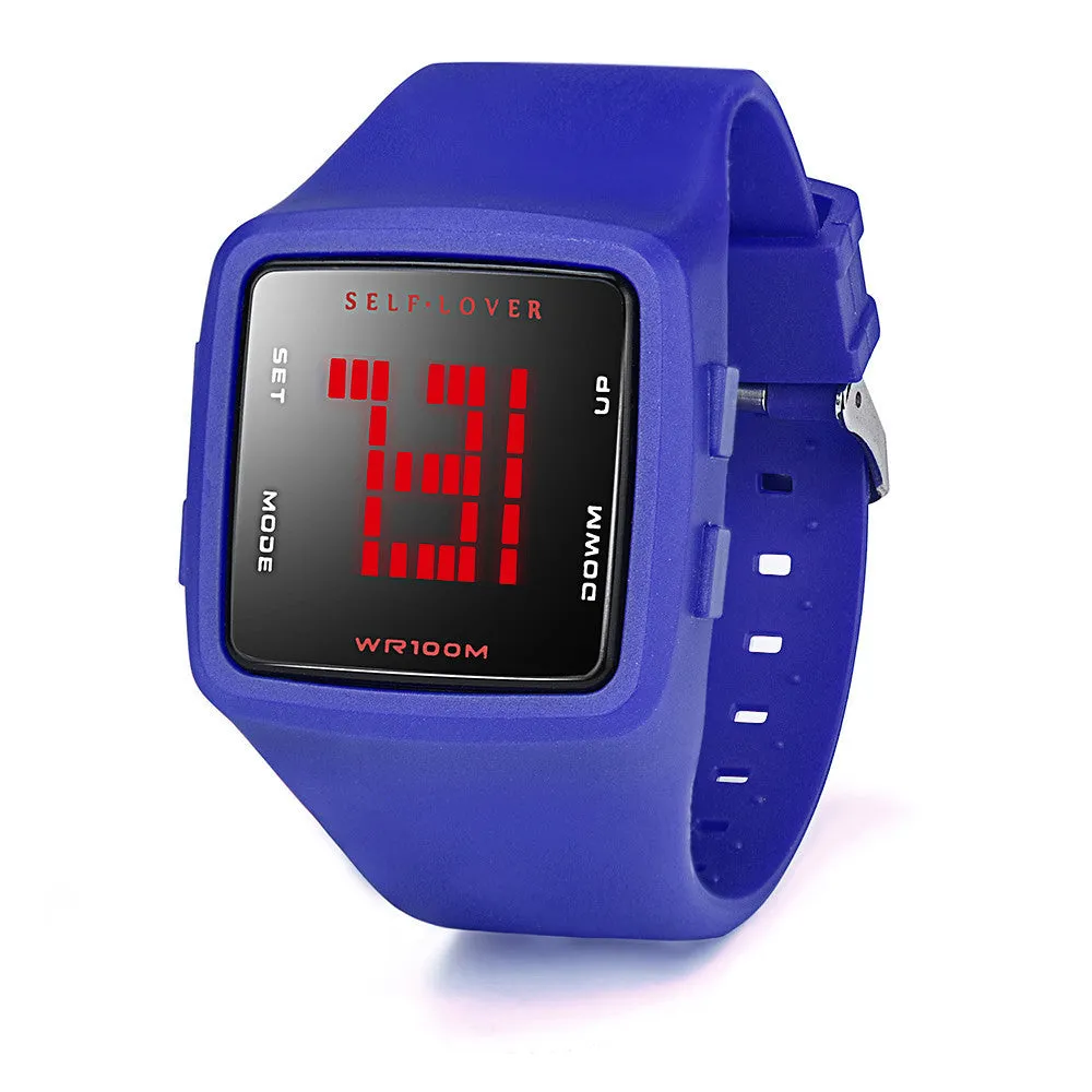 Womens Waterproof  LED Digital Sports Watch