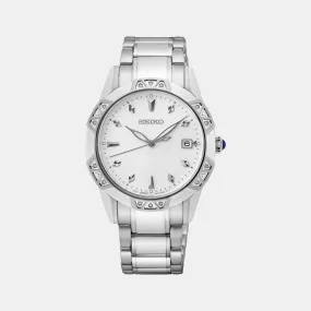 Women's White Analog Stainless Steel Watch SKK727P1