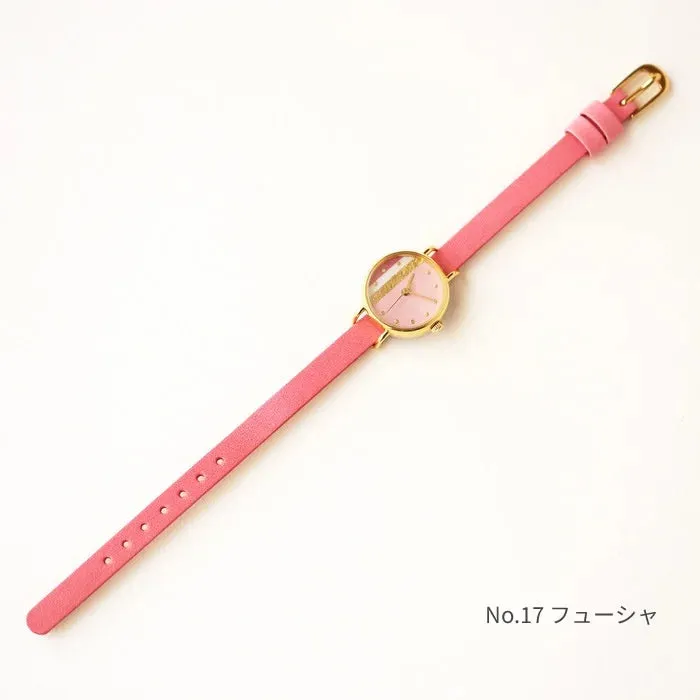 Women's Wristwatch - Cherry Blossom, Japanese handmade wrist watch