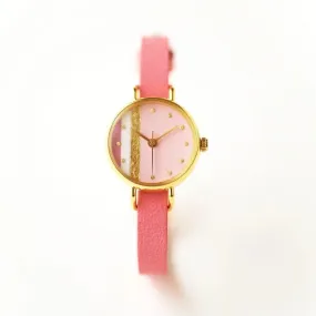 Women's Wristwatch - Cherry Blossom, Japanese handmade wrist watch