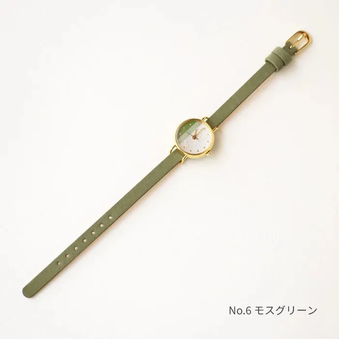 Women's Wristwatch - Deutzia Color, Japanese handmade  wrist watch