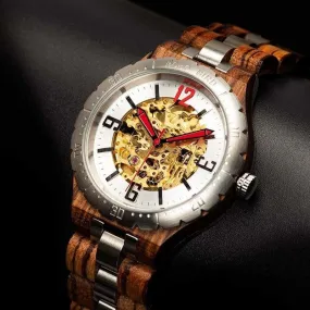 Wooden Mechanical Watch For Men and Women