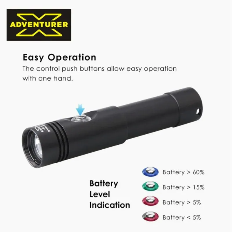 X Adventurer M1500 Scuba Diving Torch