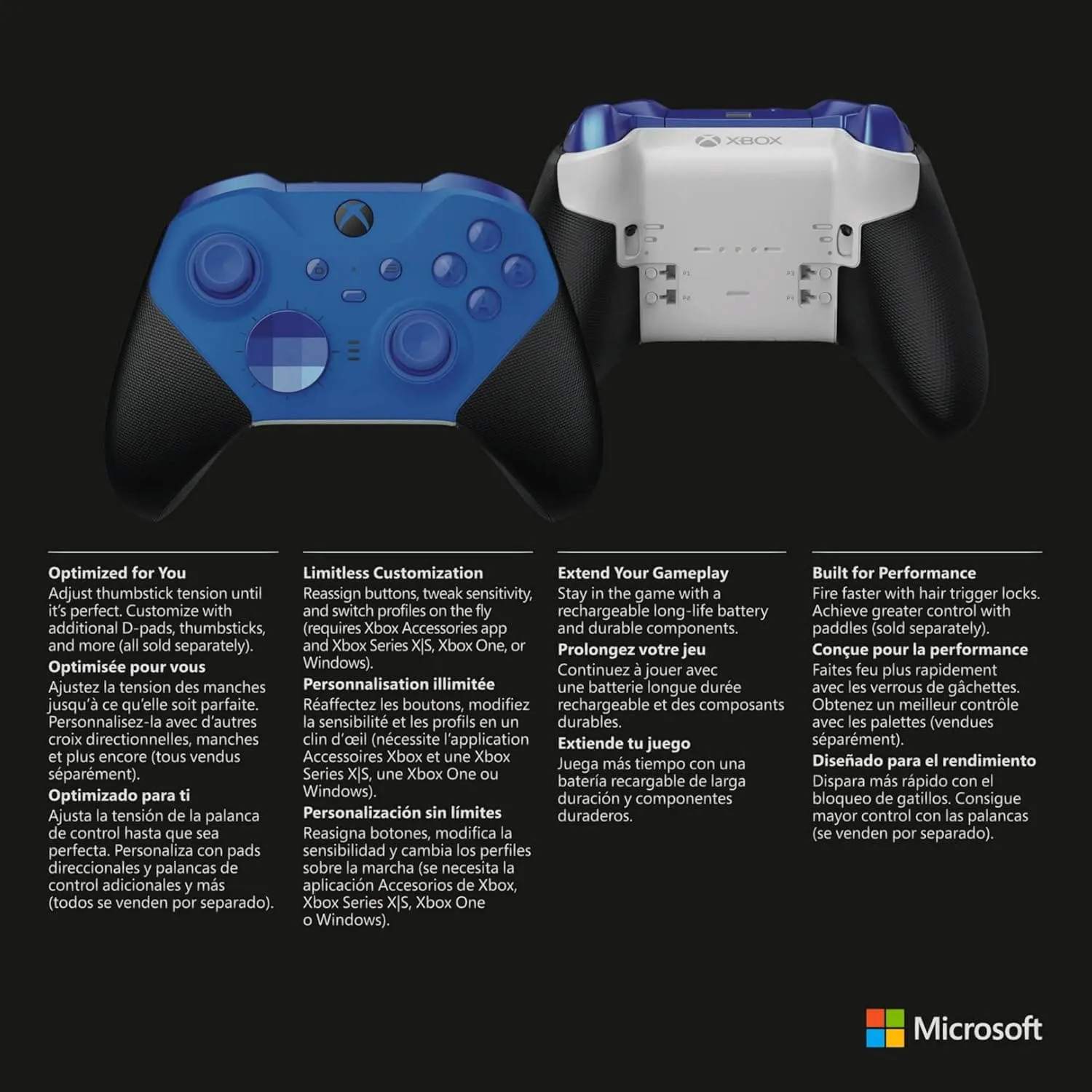 Xbox Elite Wireless Controller Series 2 – Core Edition (Blue)