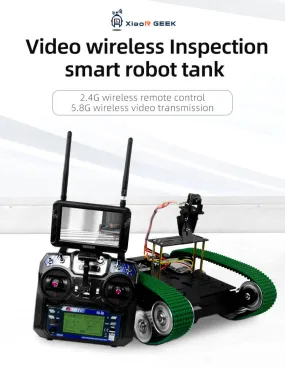 XiaoR GEEK 2.4G video wireless inspection 300M distance rc smart programmable robot tank car kits