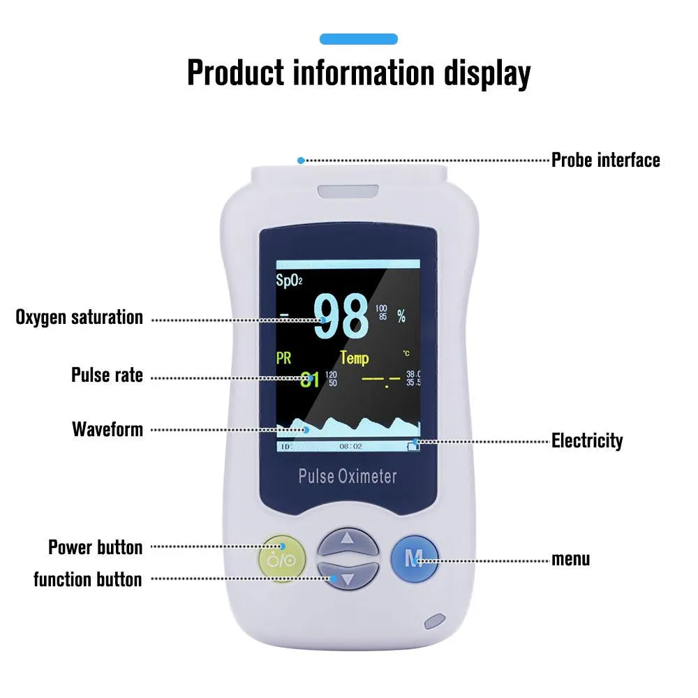 Yongrow Handheld Pulse Oximeter for Adult Children Newborn