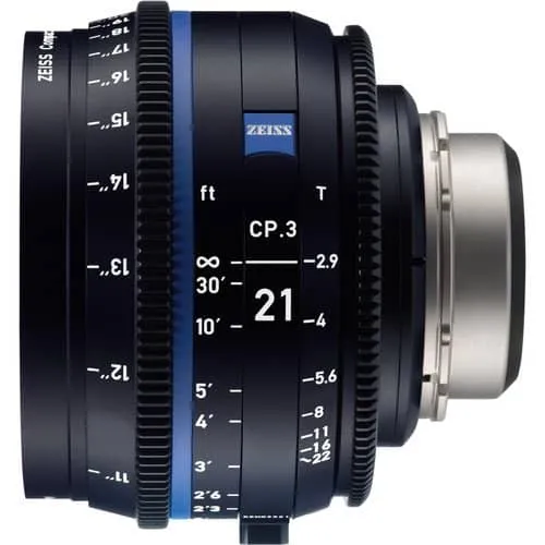 Zeiss CP.3 21mm T2.9 Feet Compact Prime Cine Lens - Canon EF Mount