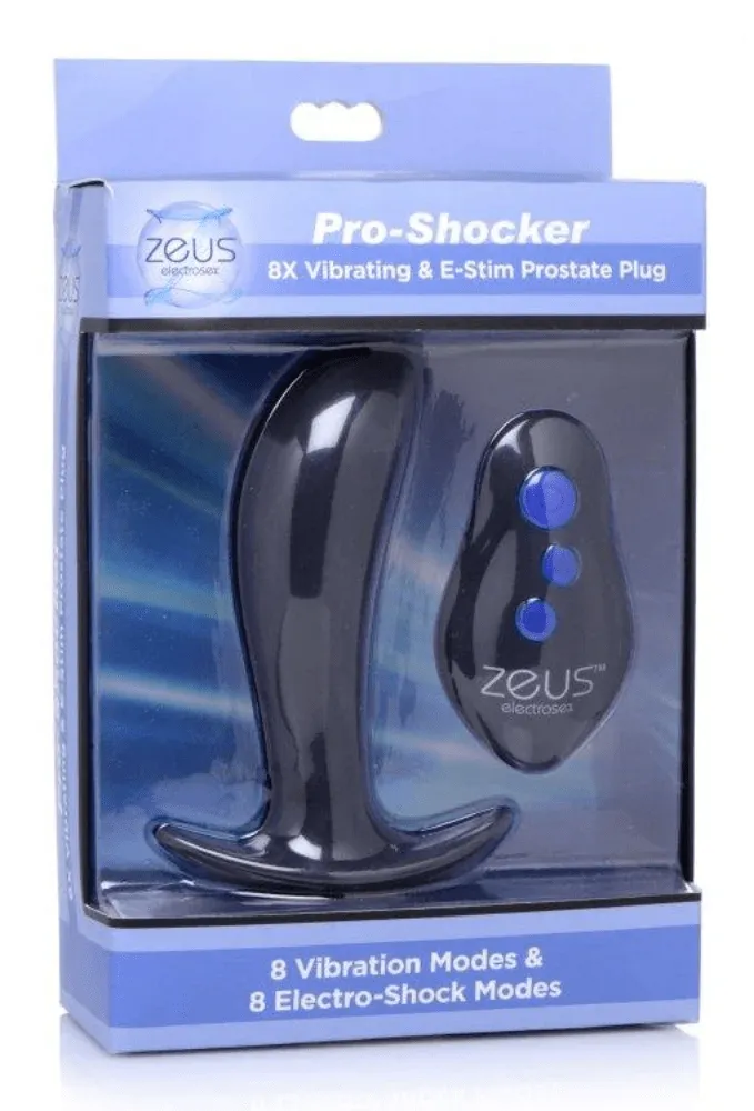 Zeus Electrosex 64X Pro-Shocker Vibrating and E-Stim Prostate Plug